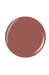 Glossy Brown-gold creme circle lay in a white color background